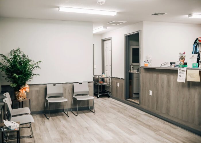 empty waiting room at Brooksville location